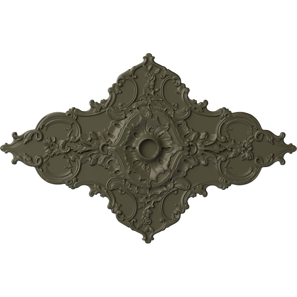 Ekena Millwork Melchor Diamond Ceiling Medallion (Canopies up to 4"), 67 1/4"W x 43 3/8"H x 4"ID x 2"P, Witch Hazel CM70X43MLWHF - main